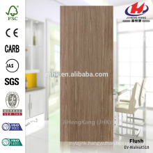 JHK-F01 Flat EV-Black Walnut HDF Veneer Door Skin With High Quality Popular In Jordan